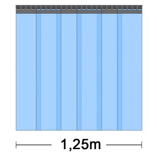 PVC Vorhang - Breite 1,25m
